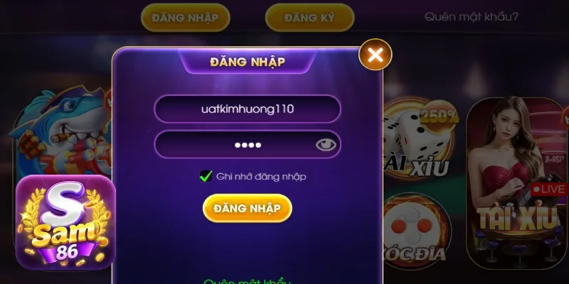 Đăng nhập sau đó chọn game Casino Live Đăng nhập sau đó chọn game Casino Live
